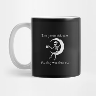 angry skeleton Mug